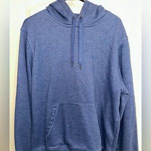 Heather Blue Fleece Hoodie, Amazon Essentials, L
